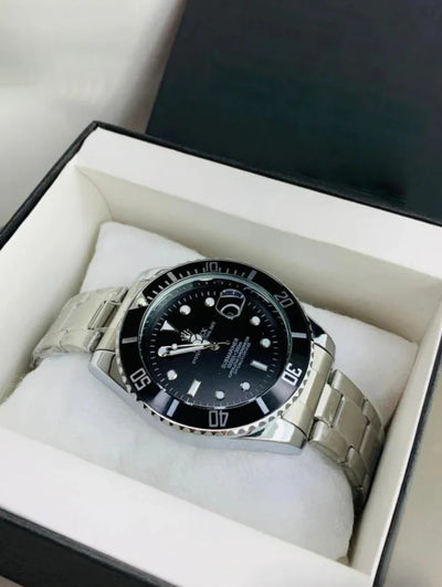 RLX Submariner Chain Silver \ Black Stainless Steel