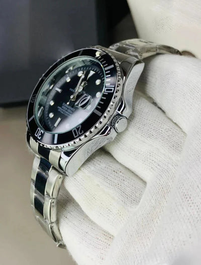 RLX Submariner Chain Silver \ Black Stainless Steel